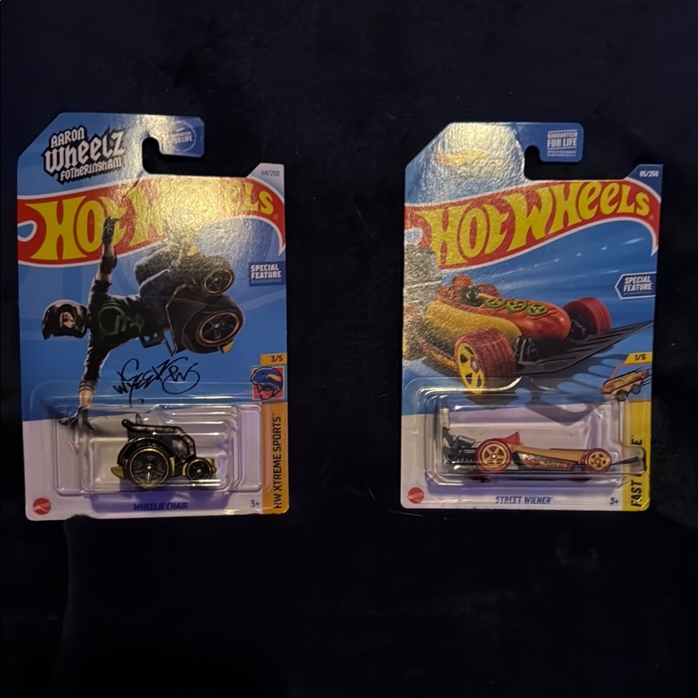 Set of 2- Hot Wheels Wheelie Chair and Street Wiener Toy Cars- Hard to Find